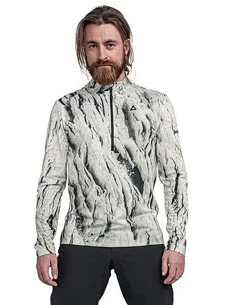 SCHÖFFEL | Zipshirt intimo da uomo Schöffel x Tom Hegen | weiss